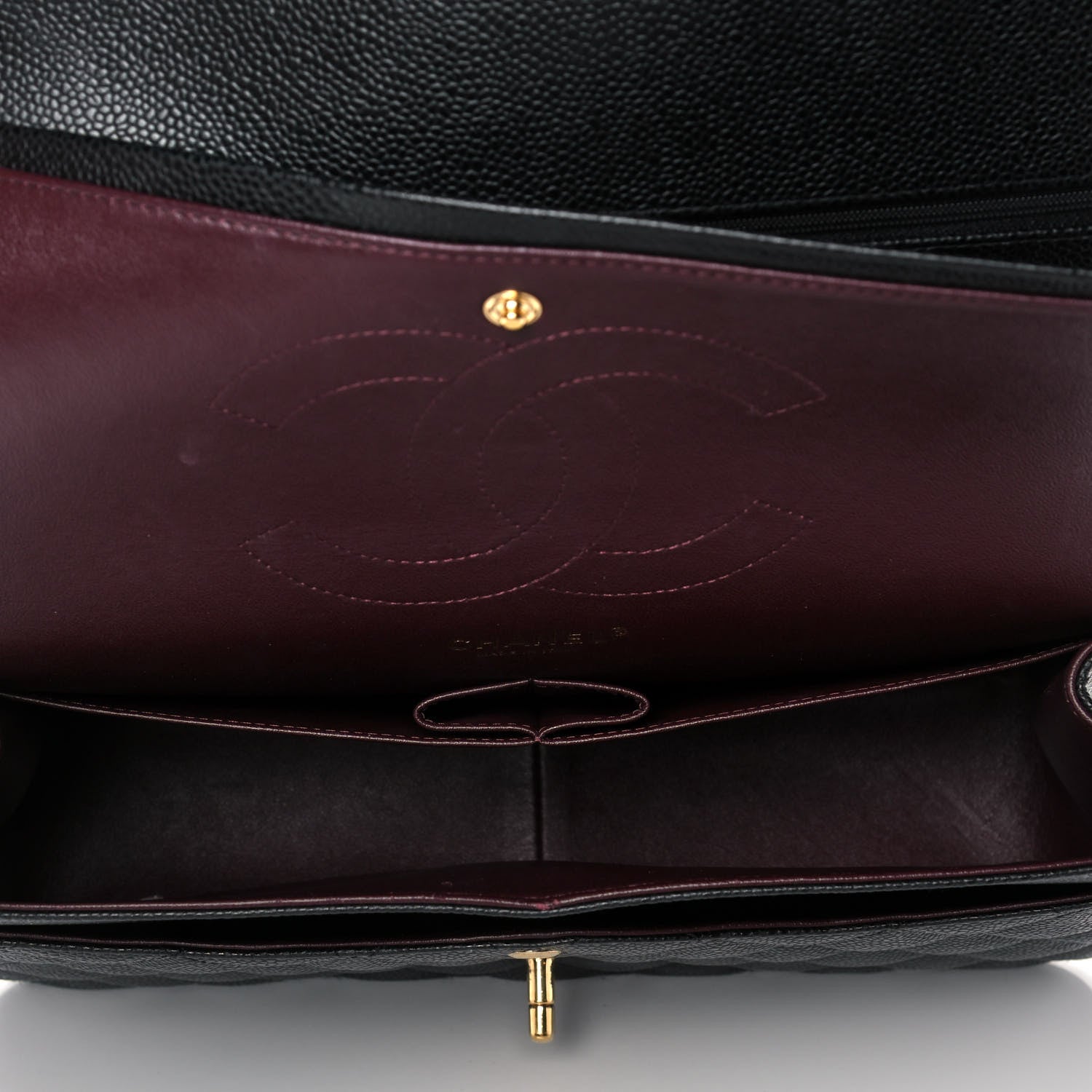 Chanel Caviar Quilted Jumbo Double Flap Black 5 of 12