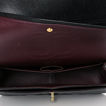 Chanel Caviar Quilted Jumbo Double Flap Black 5 of 12