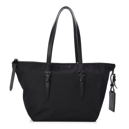 Burberry London Grainy Calfskin Nylon Small Tote Black 1 of 10