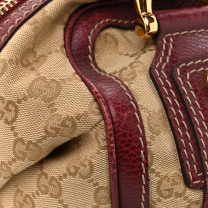 Gucci Monogram Medium Aviatrix Boston Ebony Bordeaux 15 of 15