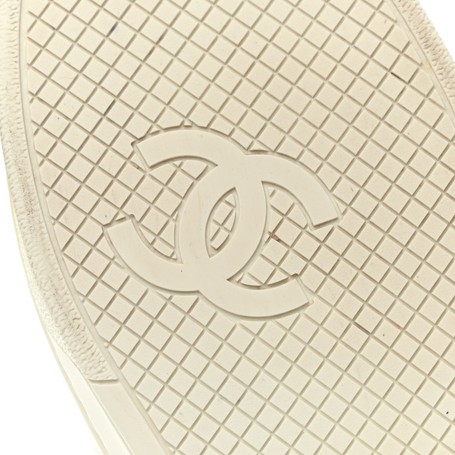 Chanel Calfskin CC Womens Sneakers 40 White 6 of 10