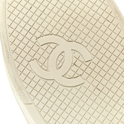 Chanel Calfskin CC Womens Sneakers 40 White 6 of 10