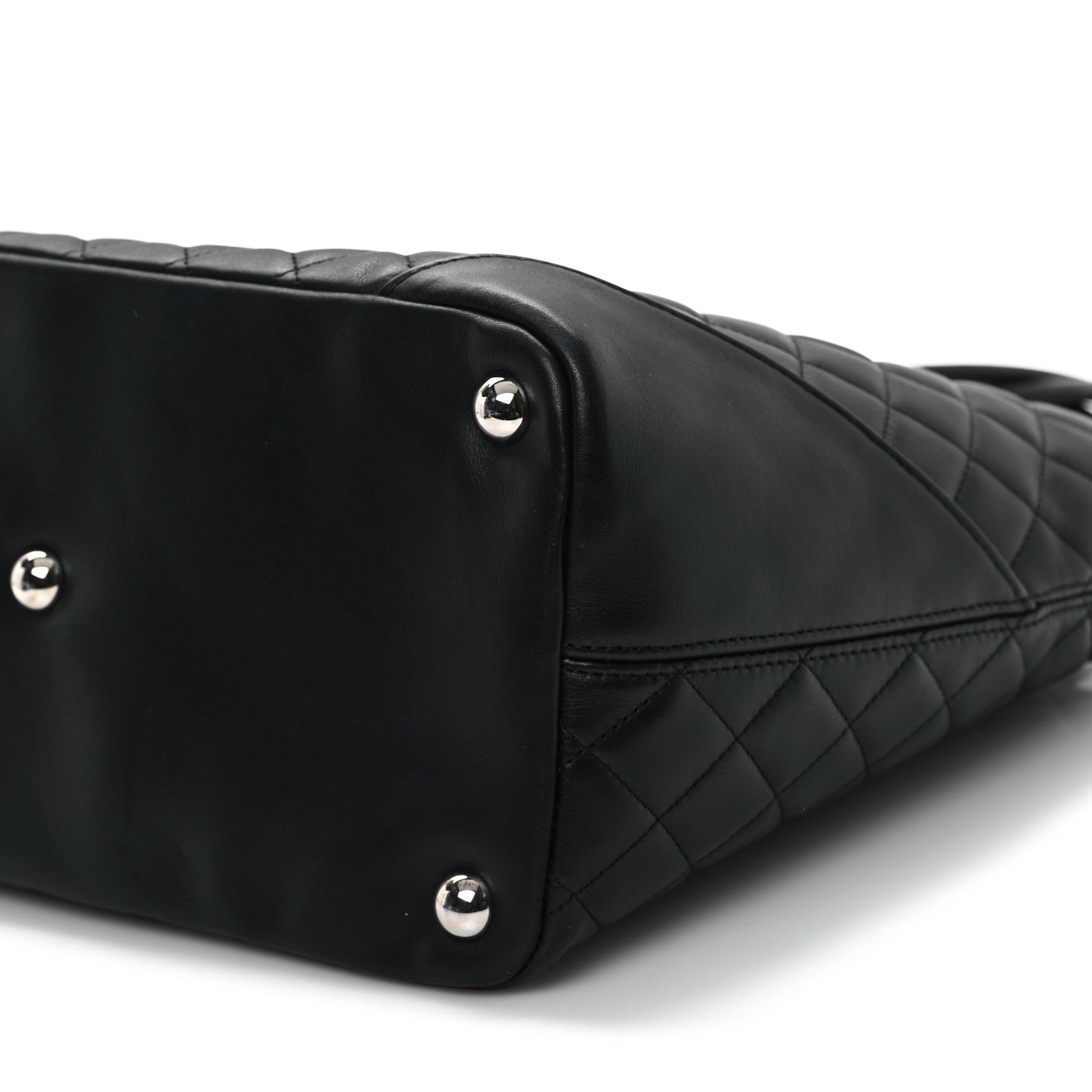 Chanel Calfskin Quilted Large Cambon Tote Black 10 of 12