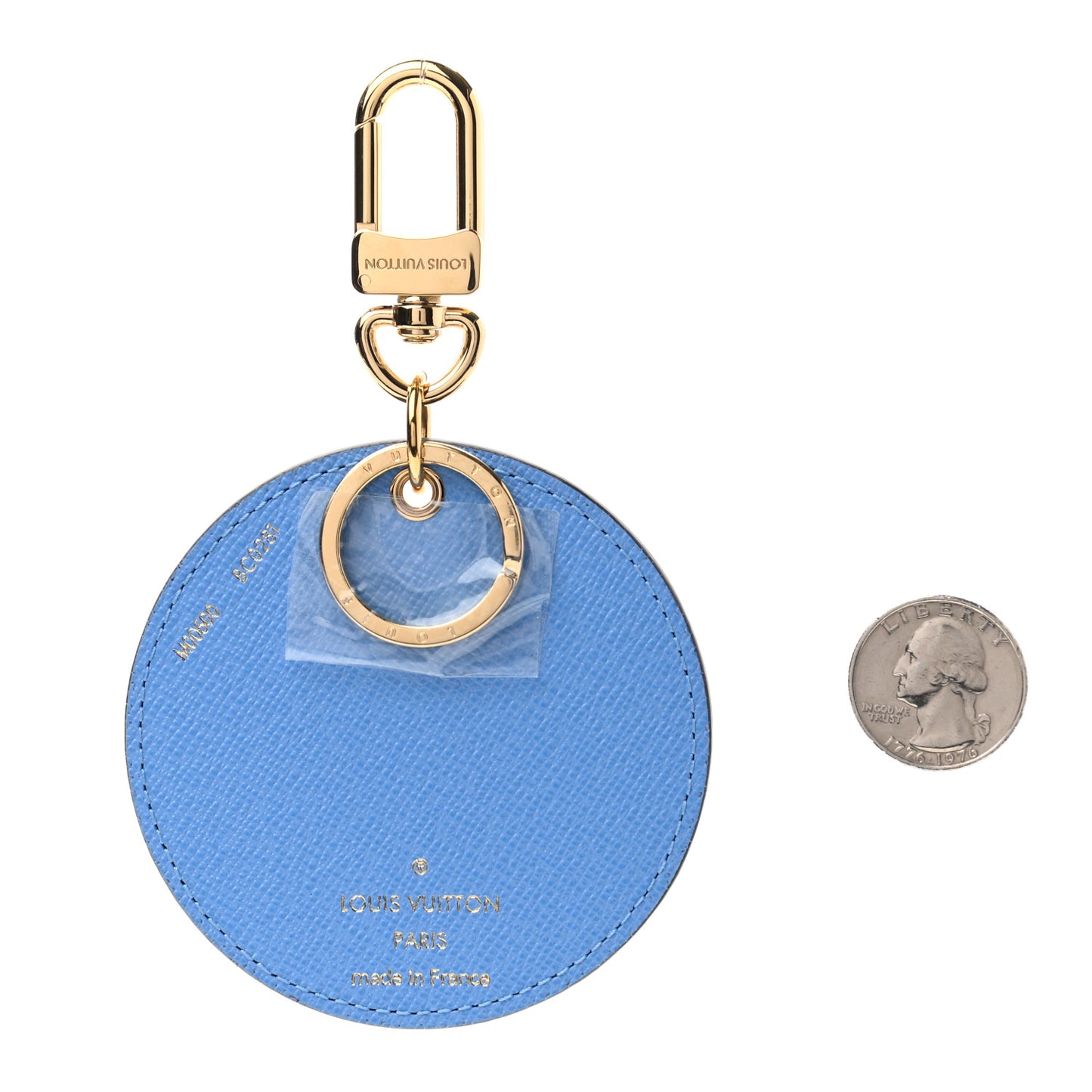 Monogram 2021 Christmas Animation China Wall Bag Charm Key Ring Myosotis Blue