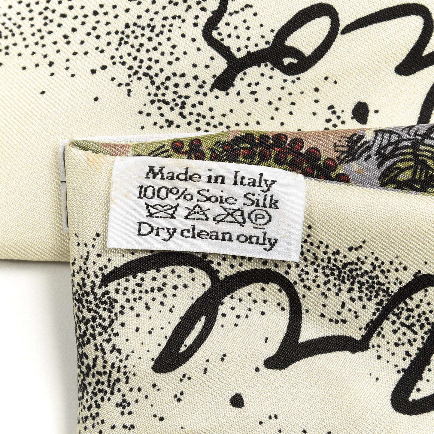 Silk Mitzah Scarf Beige Multicolor