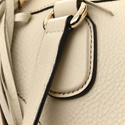 Gucci Pebbled Calfskin Small Soho Top Handle Bag Off White 13 of 14