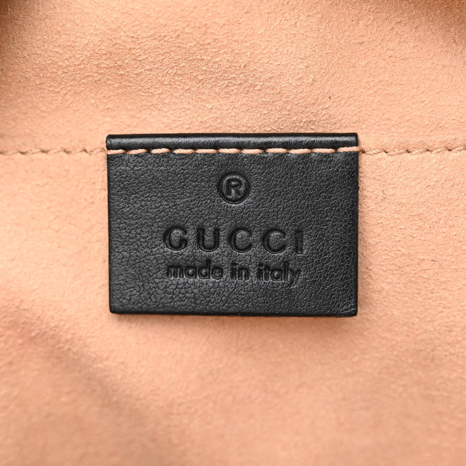 Gucci Calfskin Matelasse Small GG Marmont Chain Shoulder Bag Black 6 of 10