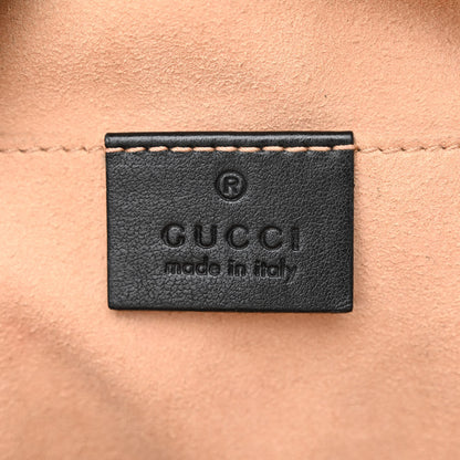 Gucci Calfskin Matelasse Small GG Marmont Chain Shoulder Bag Black 6 of 10