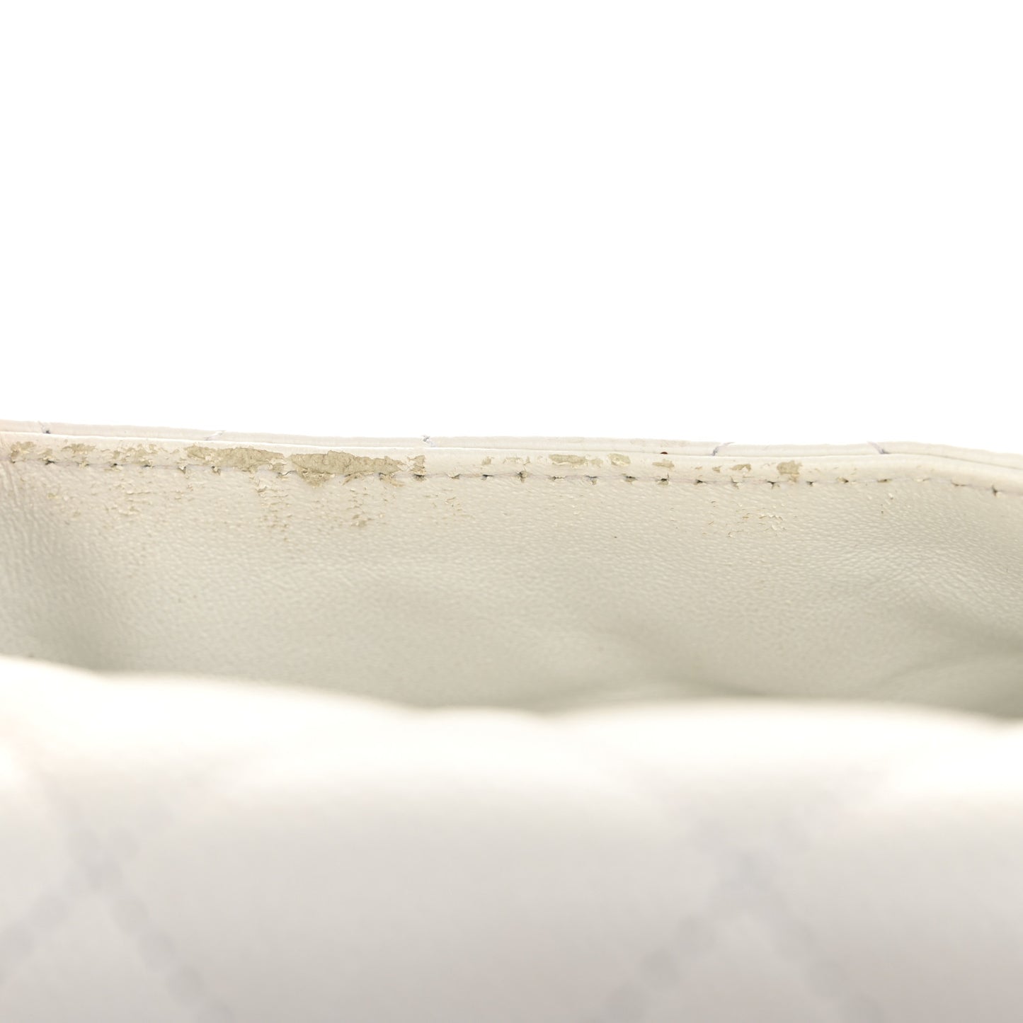 Caviar Quilted Jumbo Single Flap White