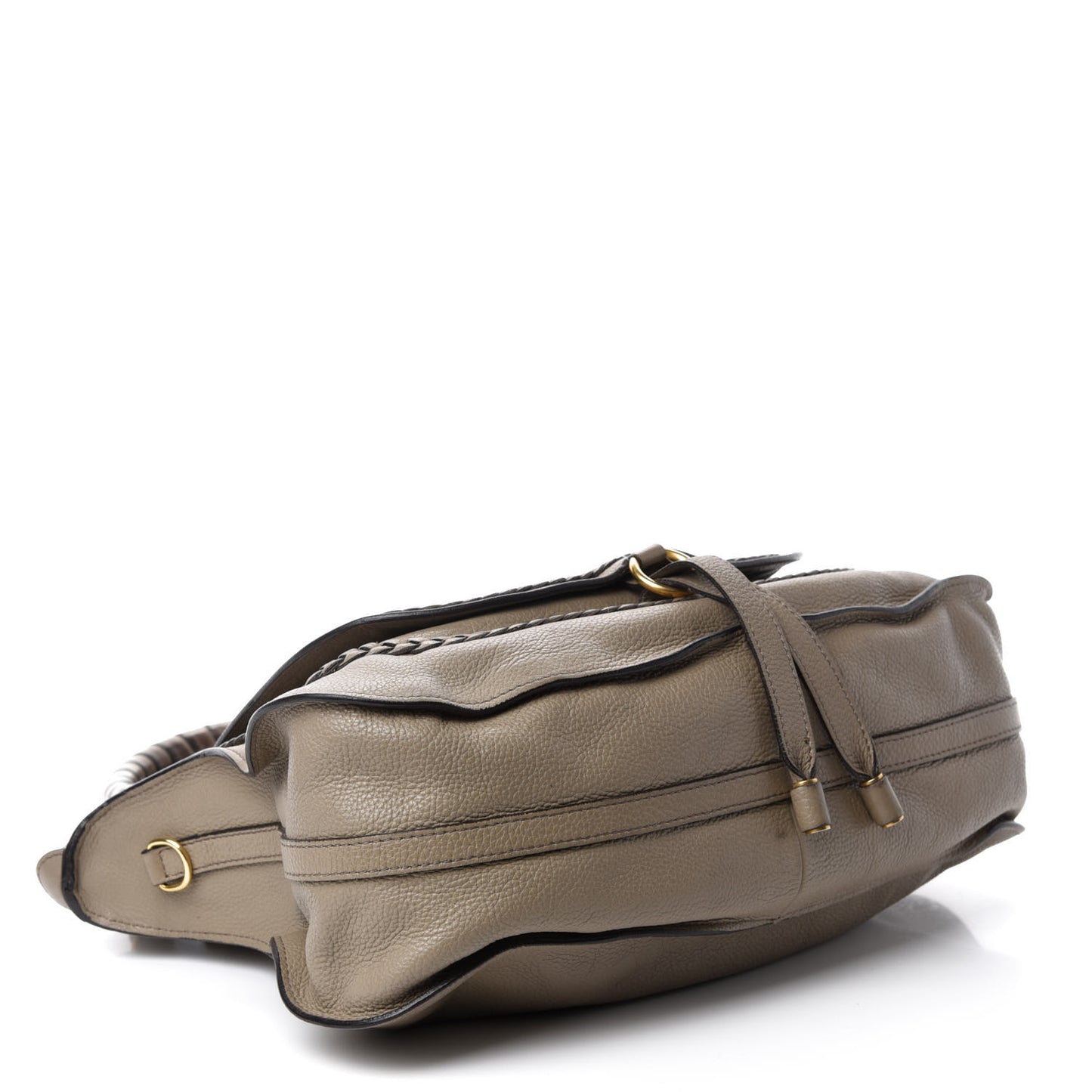 Calfskin Braided Medium Marcie Satchel Motty Grey