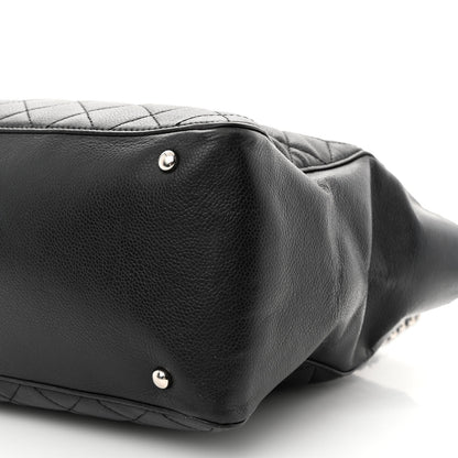 Chanel Caviar Quilted Large CC Box Shopping Tote Black 10 of 24