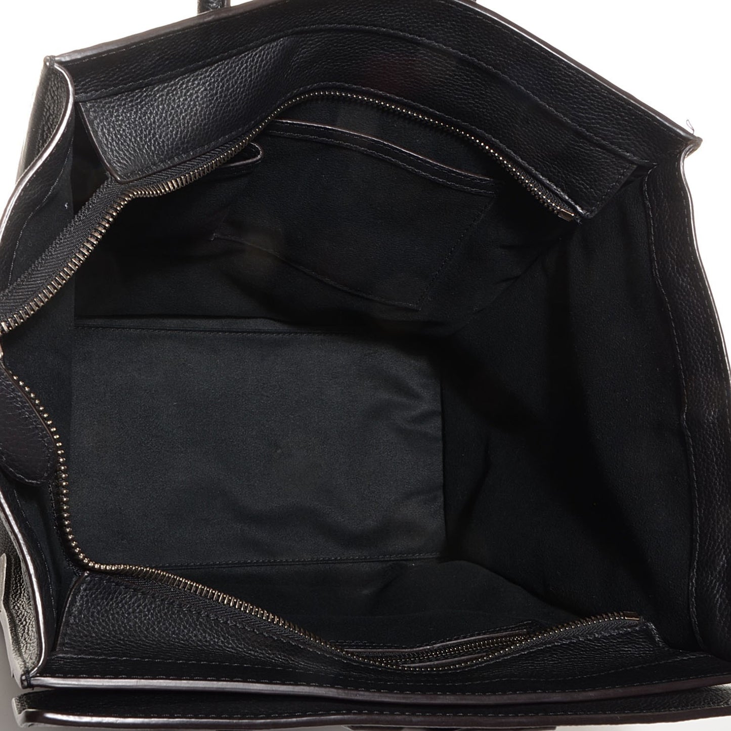 Drummed Calfskin Mini Luggage Black
