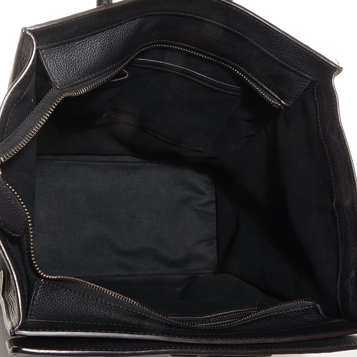 Celine Drummed Calfskin Mini Luggage Black 5 of 9