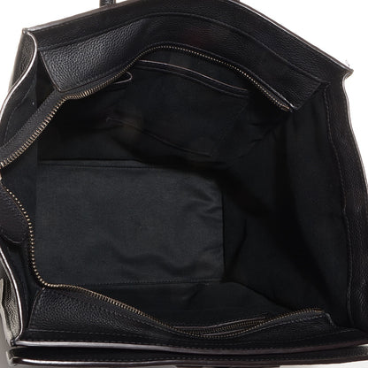 Celine Drummed Calfskin Mini Luggage Black 5 of 9