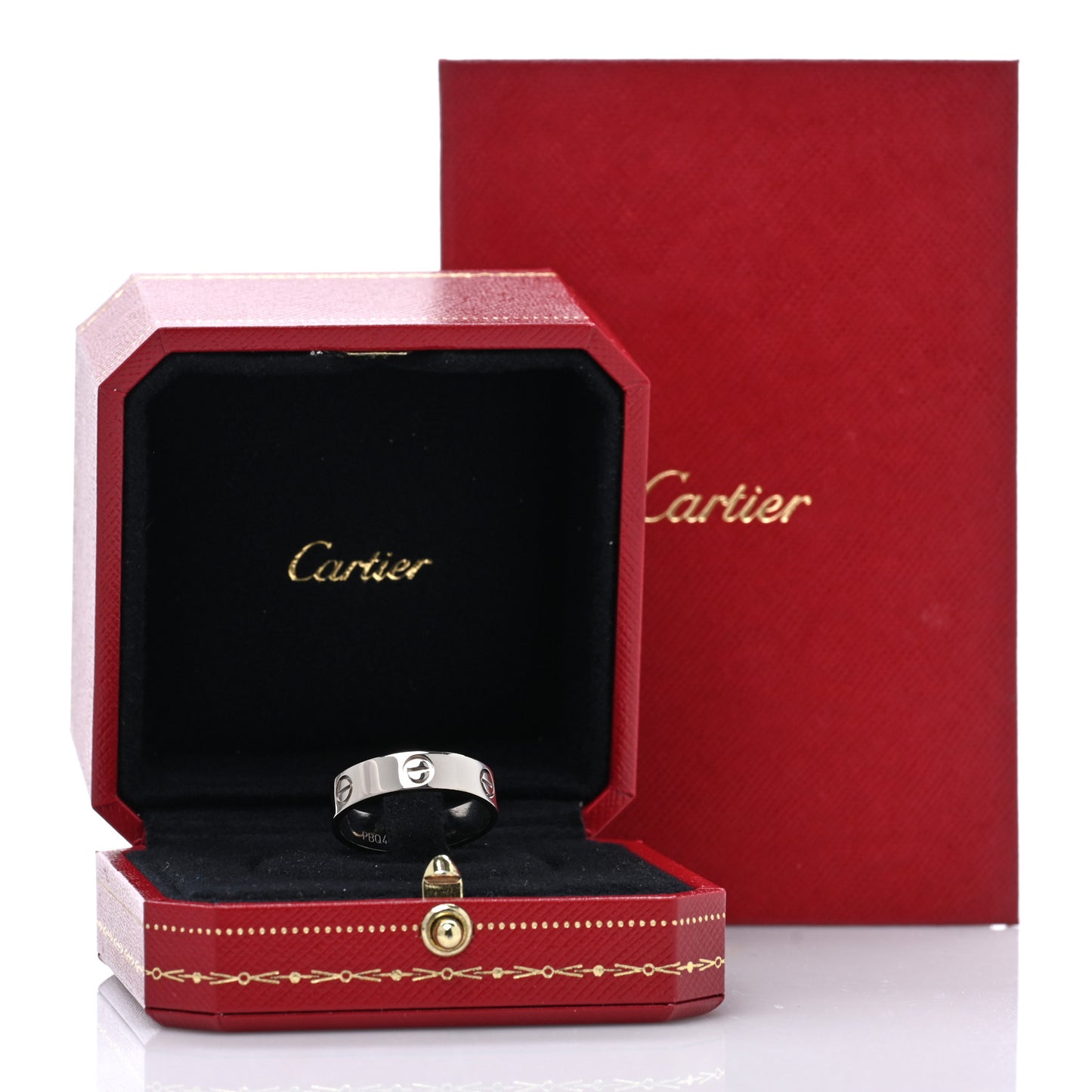 18K White Gold 5.5mm LOVE Ring 61 9.5