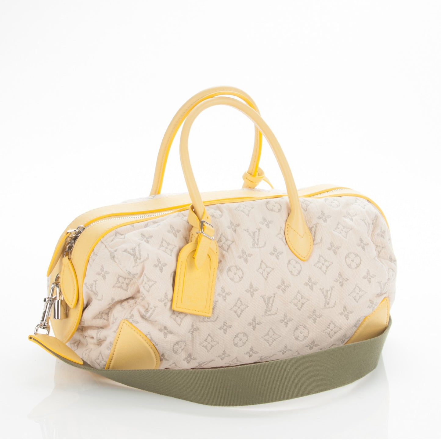 Monogram Denim Speedy Round Yellow