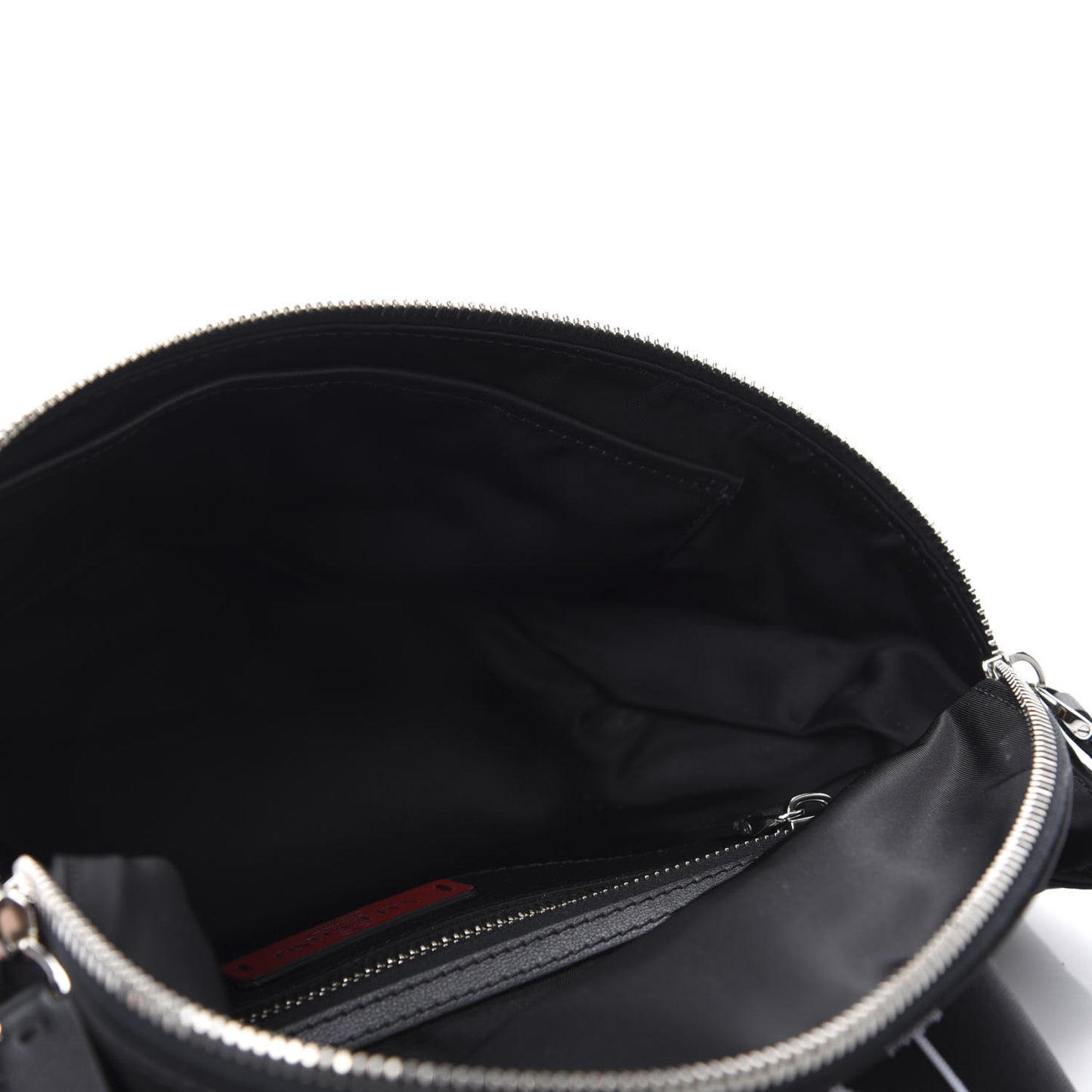 Nylon VLTN Rockstud Belt Bag Black