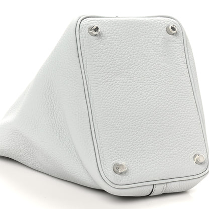 Hermes Taurillon Clemence Picotin Lock 18 PM Bleu Pale 9 of 10