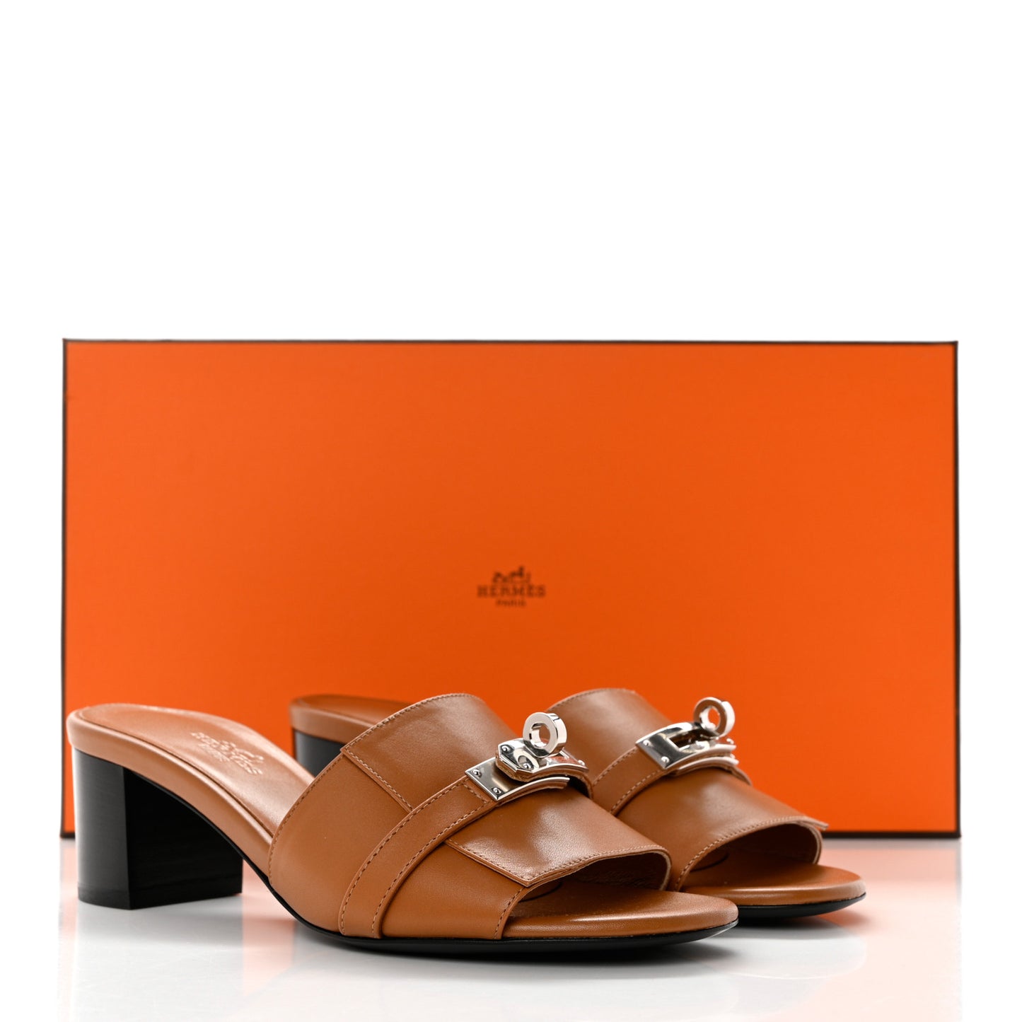 Calfskin Gigi 50 Sandals 35 Naturel