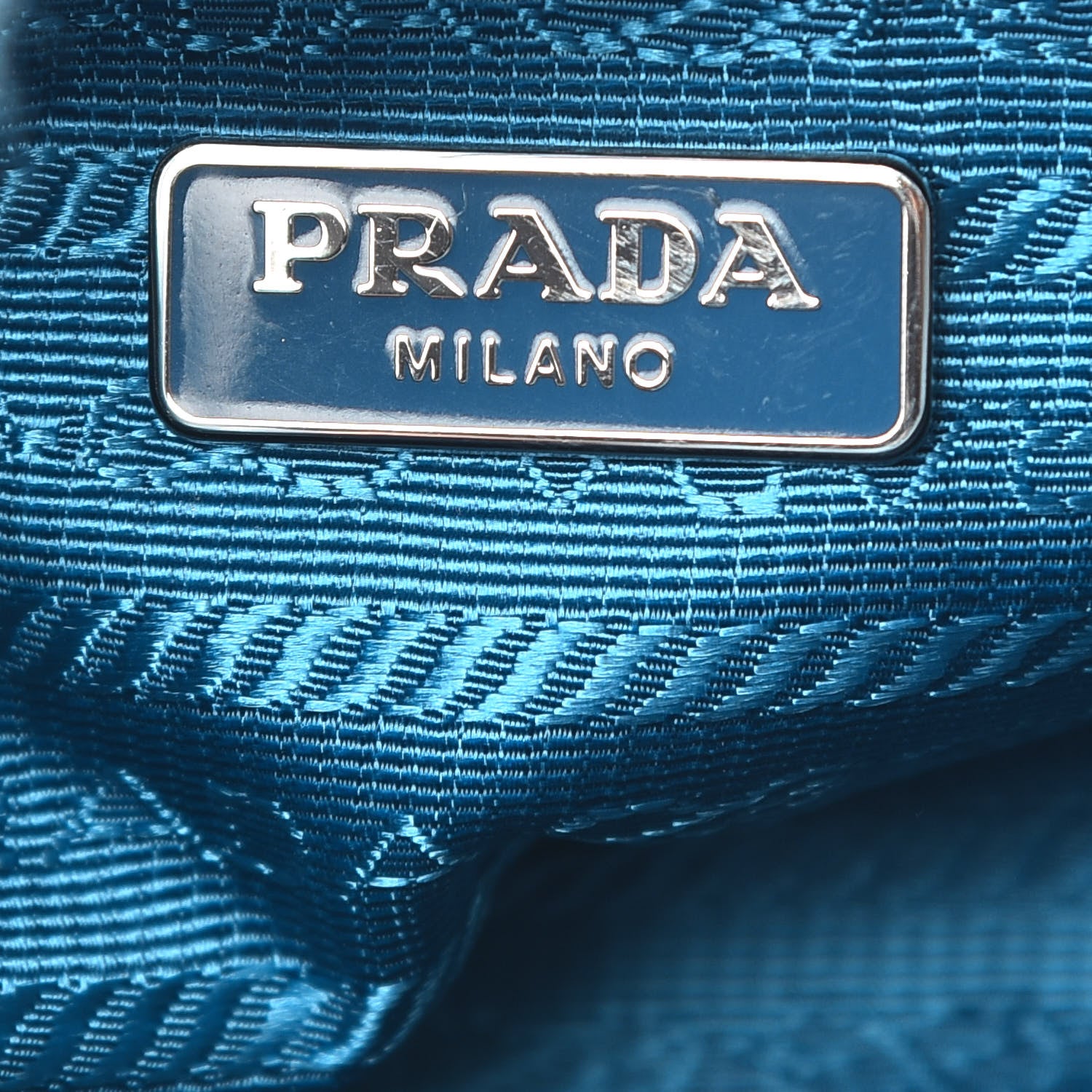Prada Eco Pelliccia Faux Fur Wristlet Clutch Azzurro 6 of 7