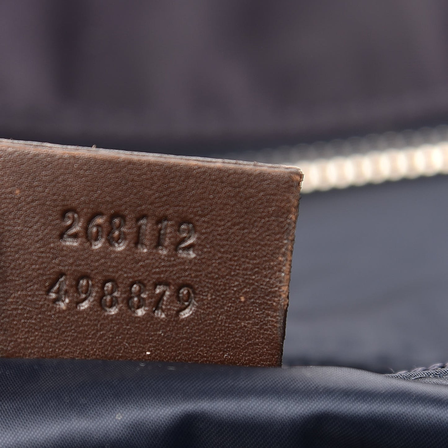 Nylon Diamante Web Tote Blue