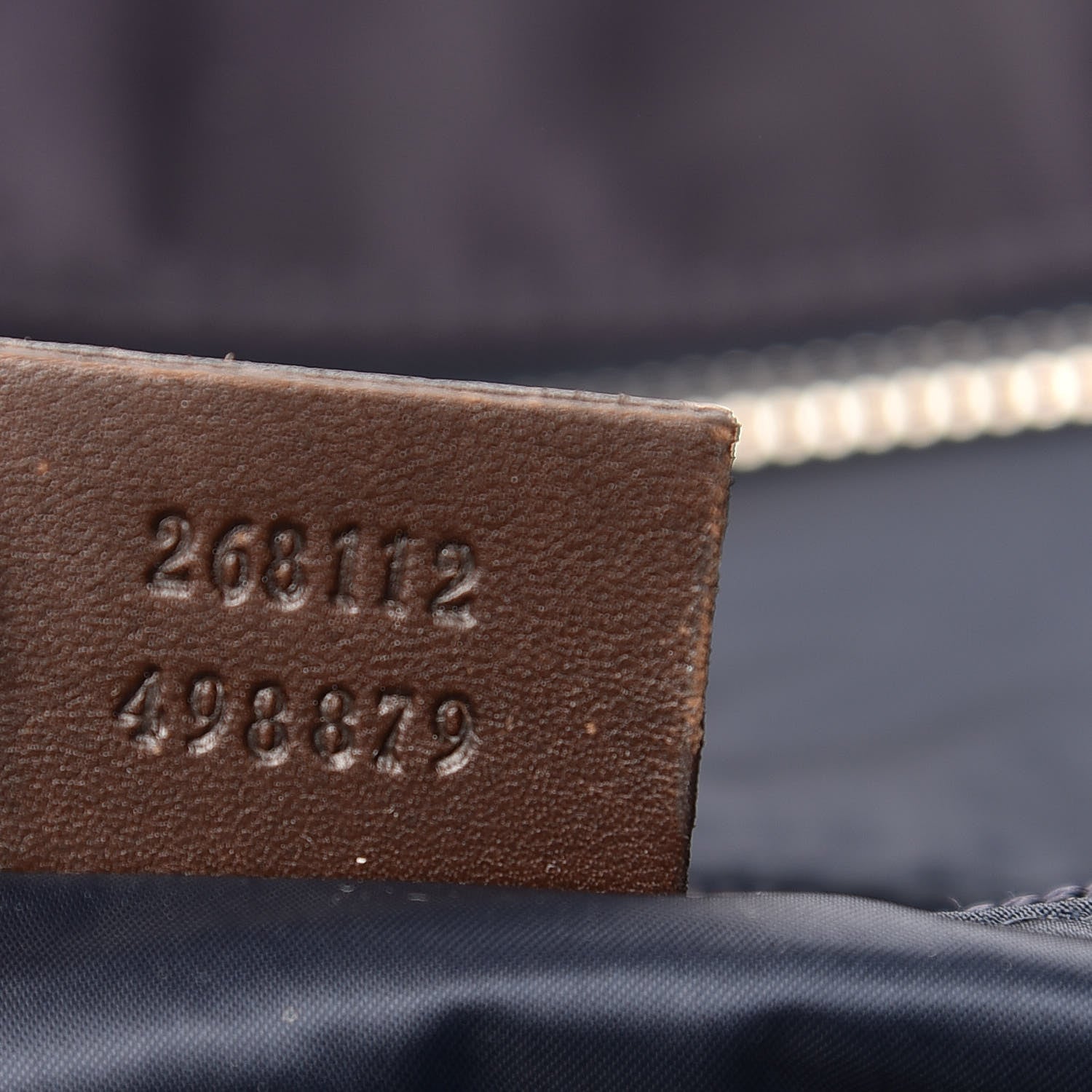 Gucci Nylon Diamante Web Tote Blue 7 of 10