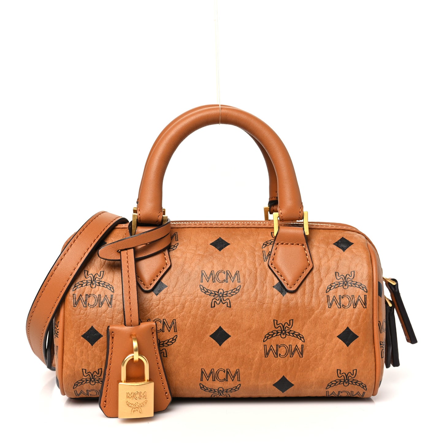 Visetos Mini Ella Boston Bag Cognac