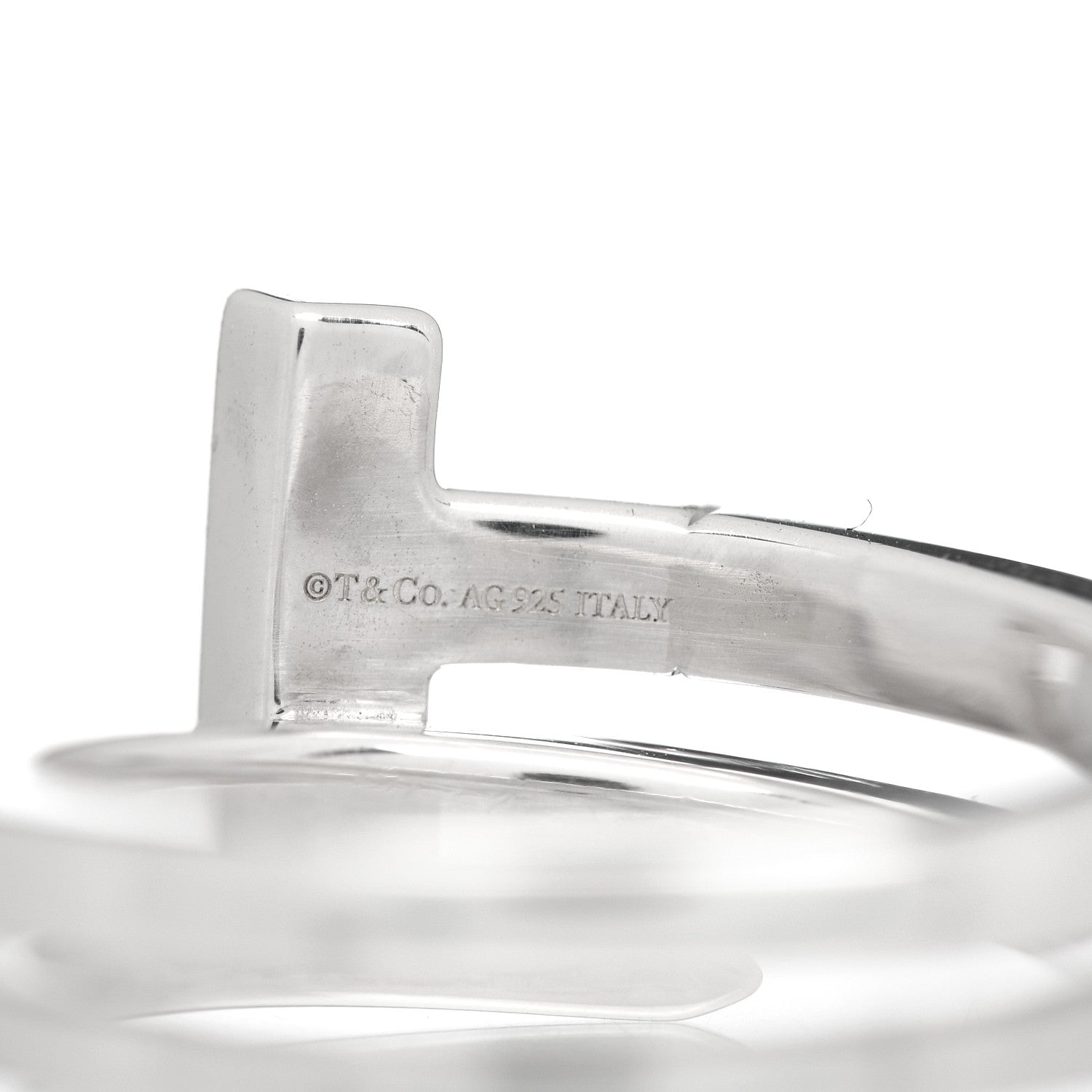 Tiffany Sterling Silver T Square Wrap Ring 49 5 5 of 5