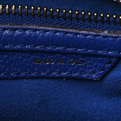 Celine Drummed Calfskin Micro Luggage Indigo 7 of 11
