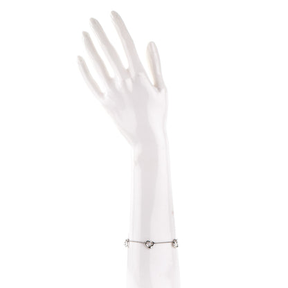 Tiffany Platinum Elsa Peretti Open Heart Charm Bracelet 2 of 6