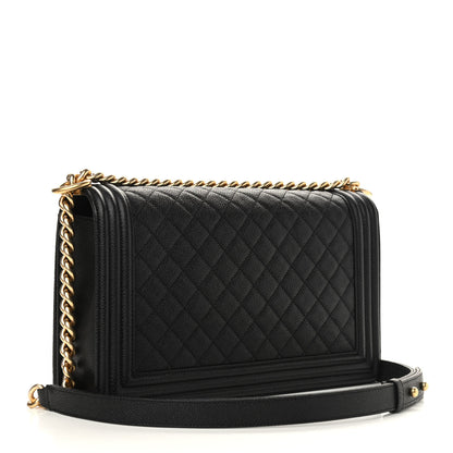 Chanel Caviar Quilted New Medium Boy Flap Black 2 of 10