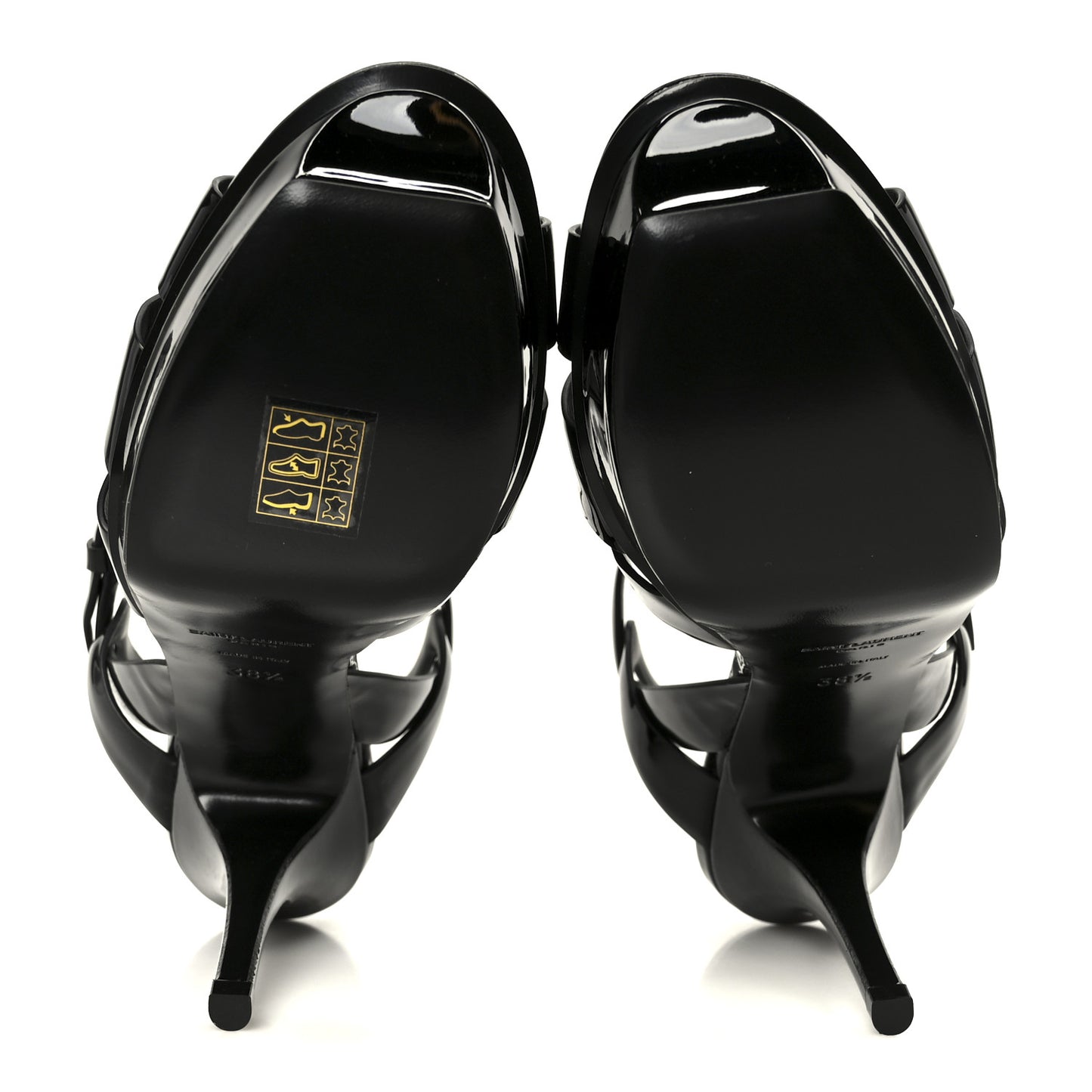 Patent Tribute 75 Platform Sandals 38.5 Black