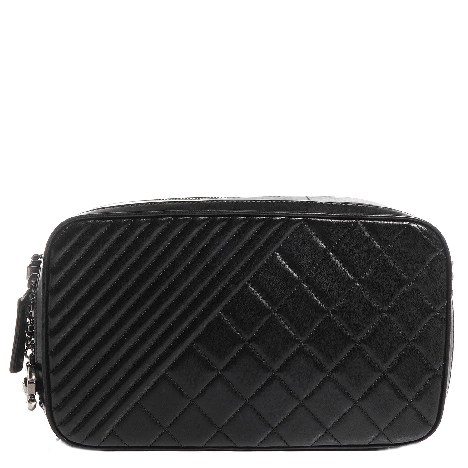 Chanel Lambskin Large Coco Boy Camera Bag Black 1 of 8