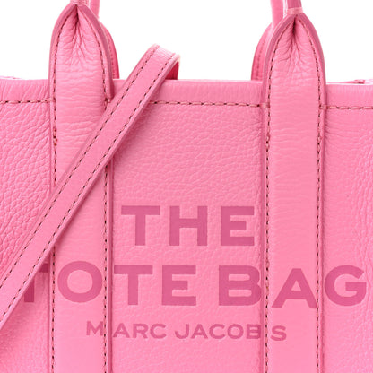 Marc Jacobs Grained Calfskin Mini The Tote Bag Candy Pink 8 of 12