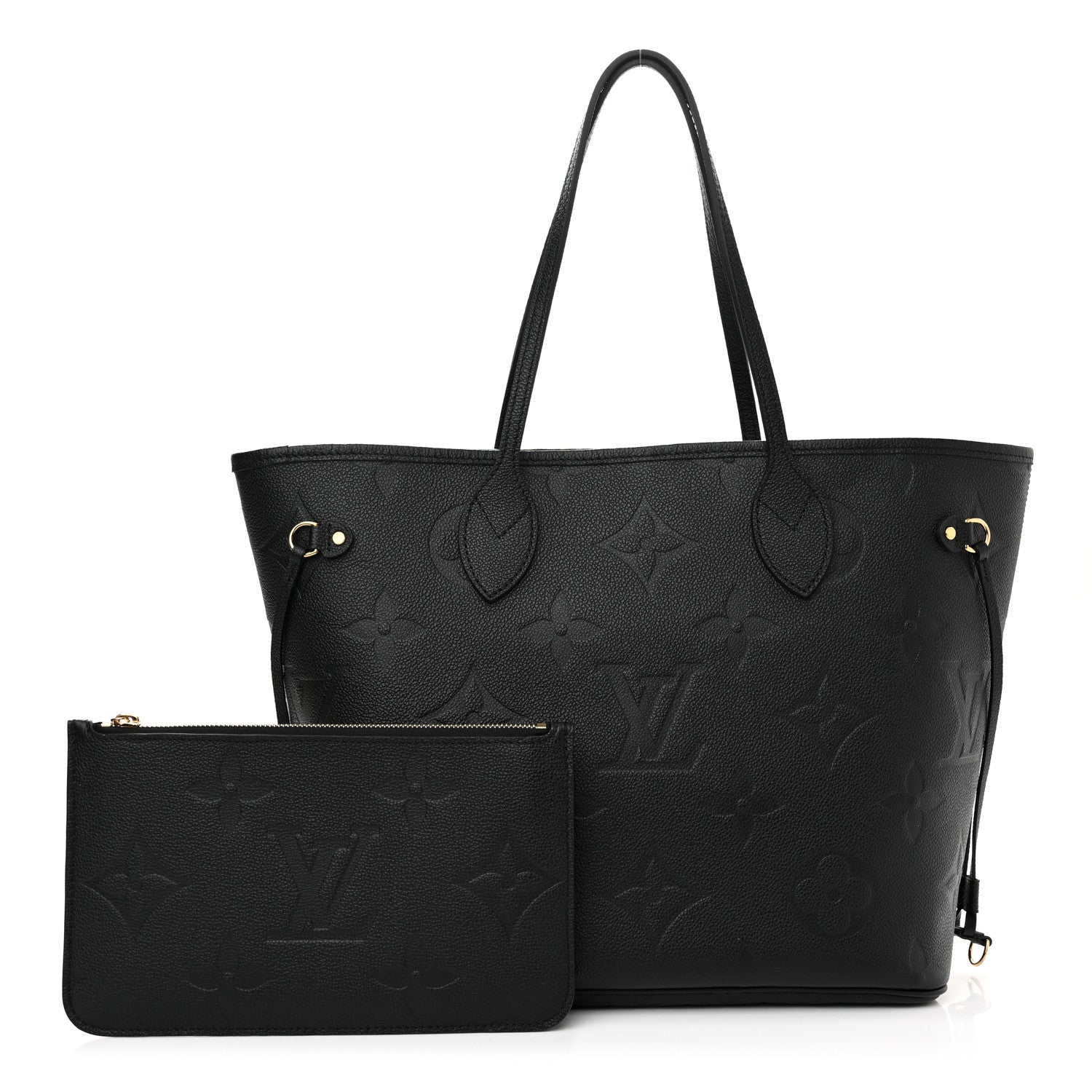 Louis Vuitton Empreinte Monogram Giant Neverfull MM Black 1 of 12