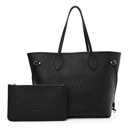 Louis Vuitton Empreinte Monogram Giant Neverfull MM Black 1 of 12