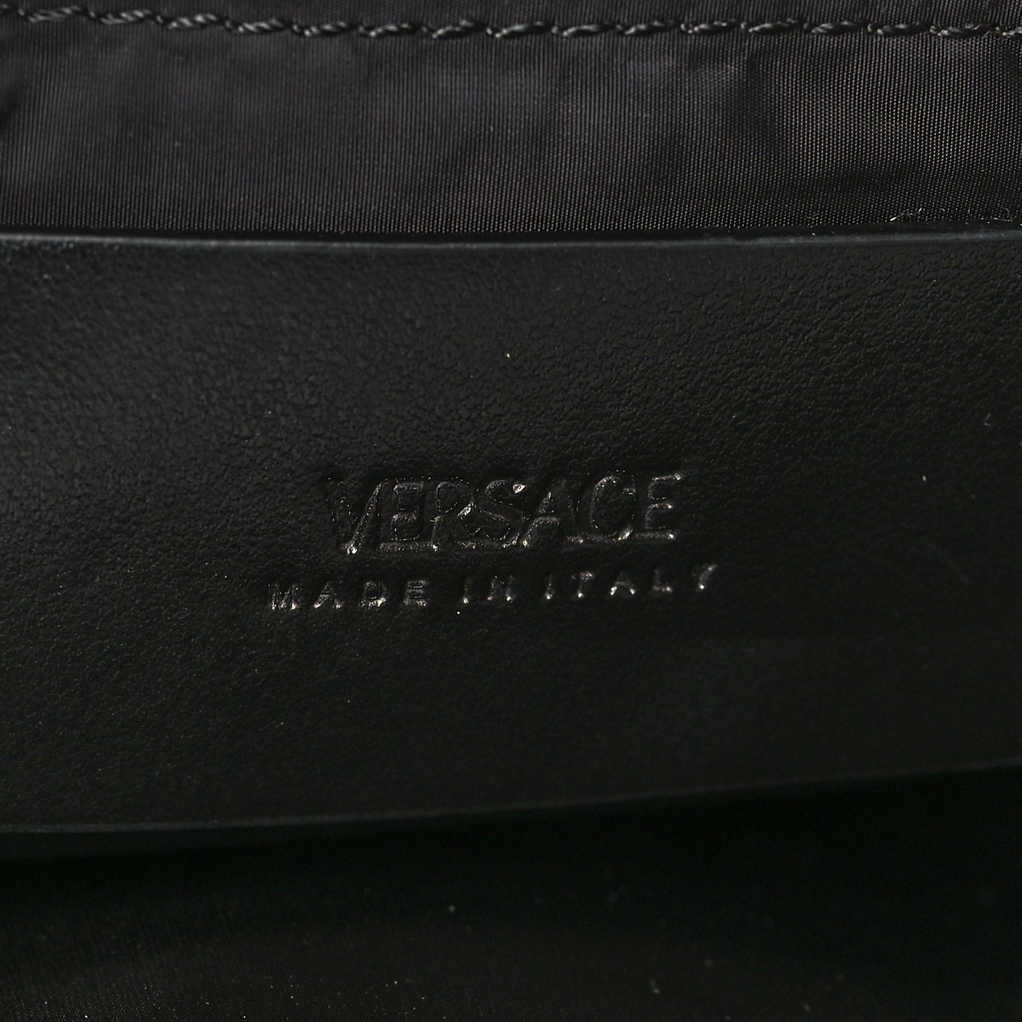 Nylon Palazzo Medusa Messenger Black