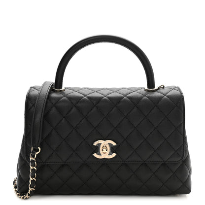 Chanel Caviar Quilted Small Coco Handle Flap Black 1 of 11