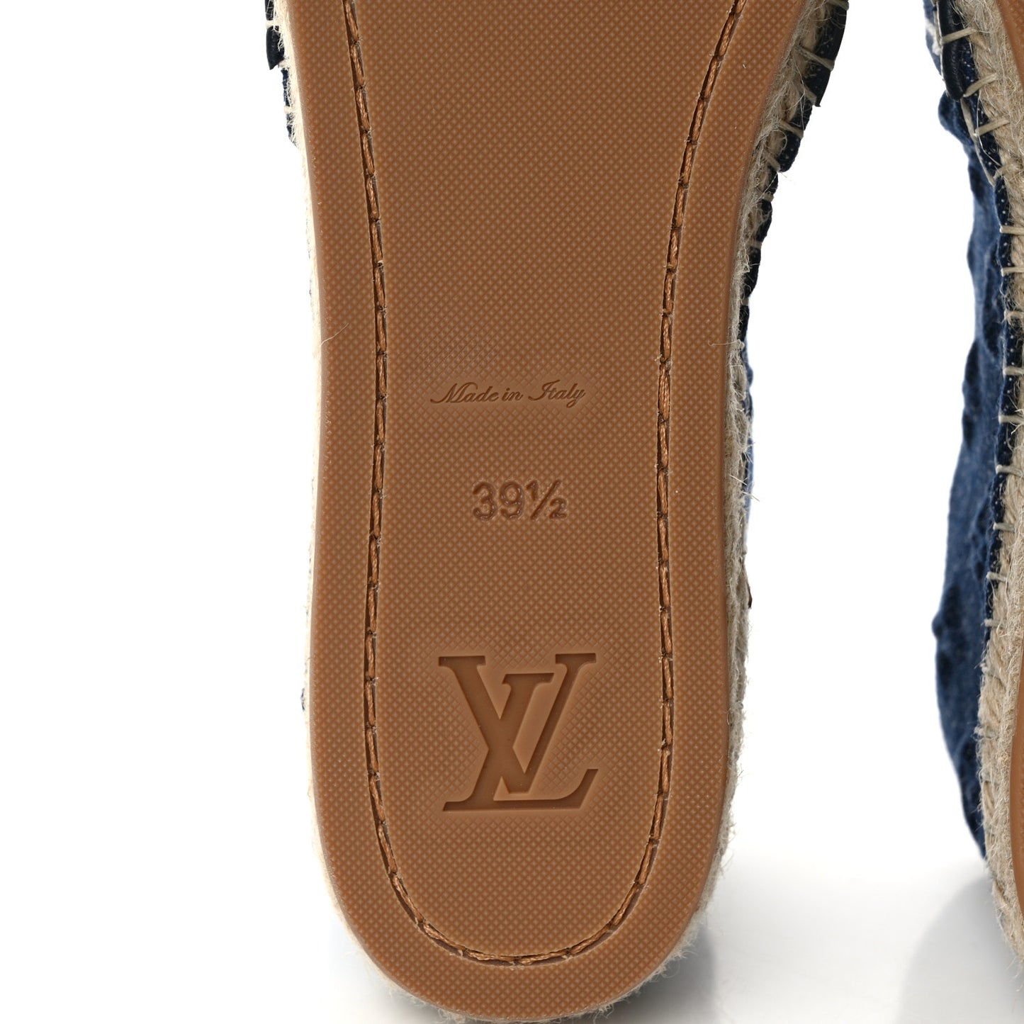 Denim Starboard Espadrille Flats 39.5 Blue