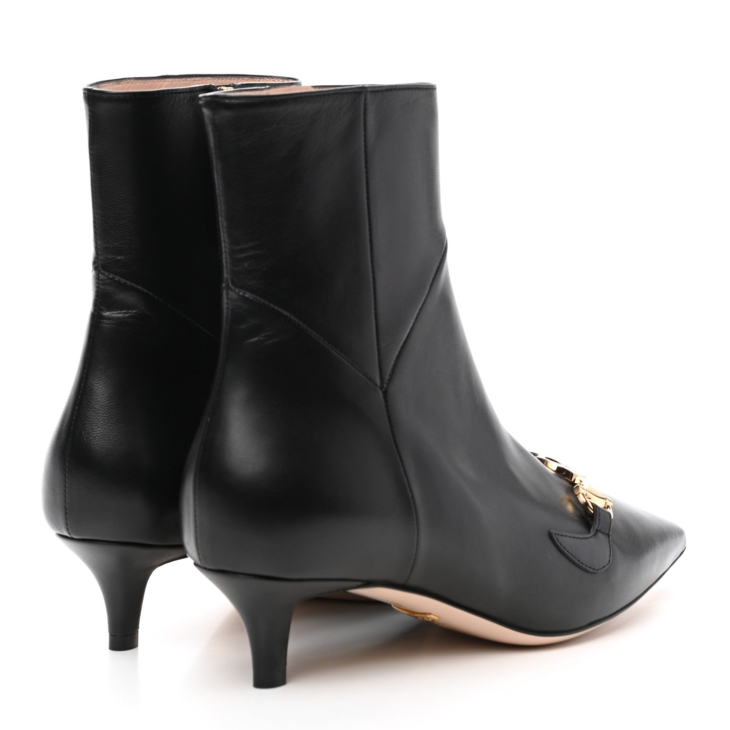 Gucci Nappa Zumi Mid Ankle Boots 36 Black 4 of 8