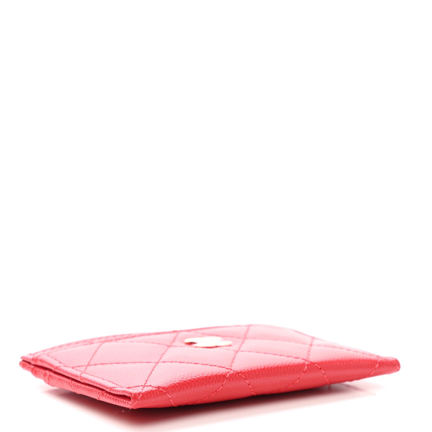 Chanel Caviar Quilted Card Holder Red 4 of 8