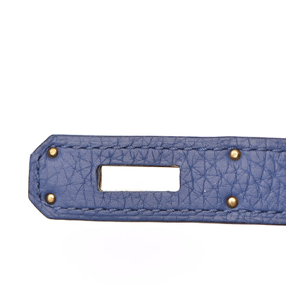 Hermes Taurillon Clemence Kelly Retourne 32 Bleu Brighton 24 of 42