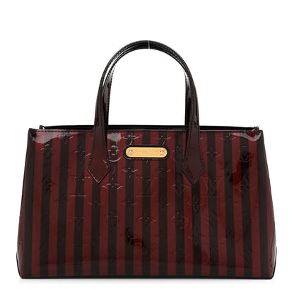 Louis Vuitton Vernis Rayures Wilshire PM Amarante 1 of 9