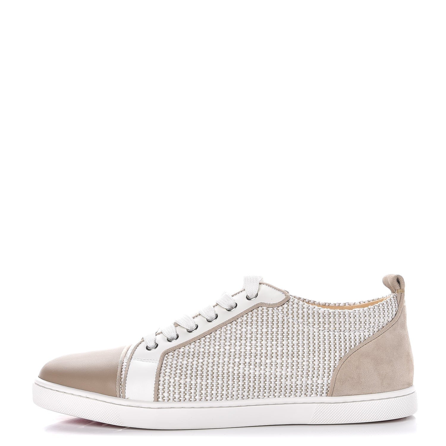 Christian Louboutin Tweed Calfskin Mens Gondolier Flat Sneakers 40 1 of 9