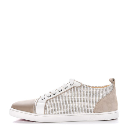 Christian Louboutin Tweed Calfskin Mens Gondolier Flat Sneakers 40 1 of 9