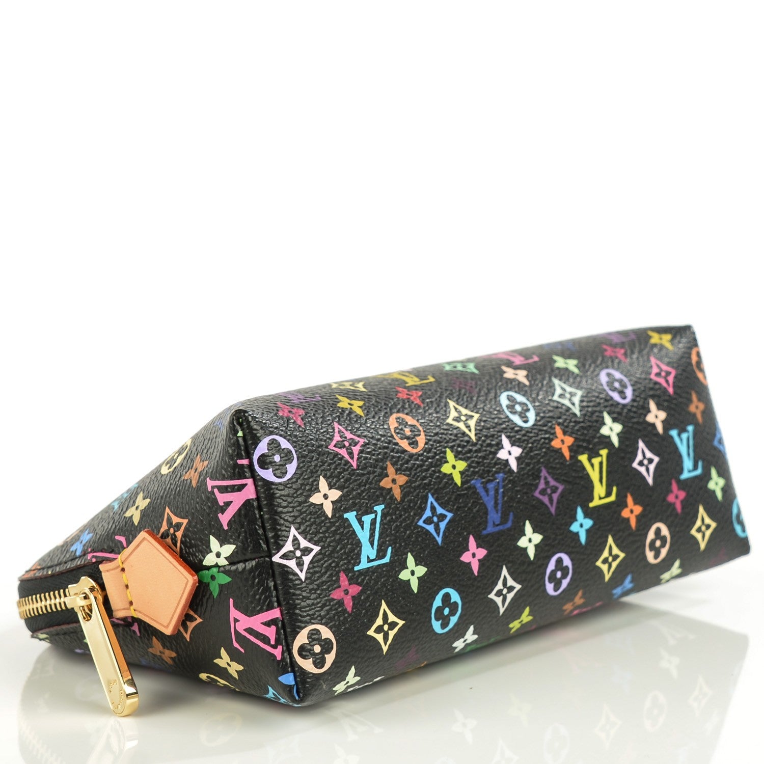 Louis Vuitton Monogram Multicolor Cosmetic Pouch Black Grenade 4 of 8