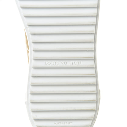 Louis Vuitton Monogram Giant Time Out Sneakers 37.5 Kaki White Beige 6 of 11