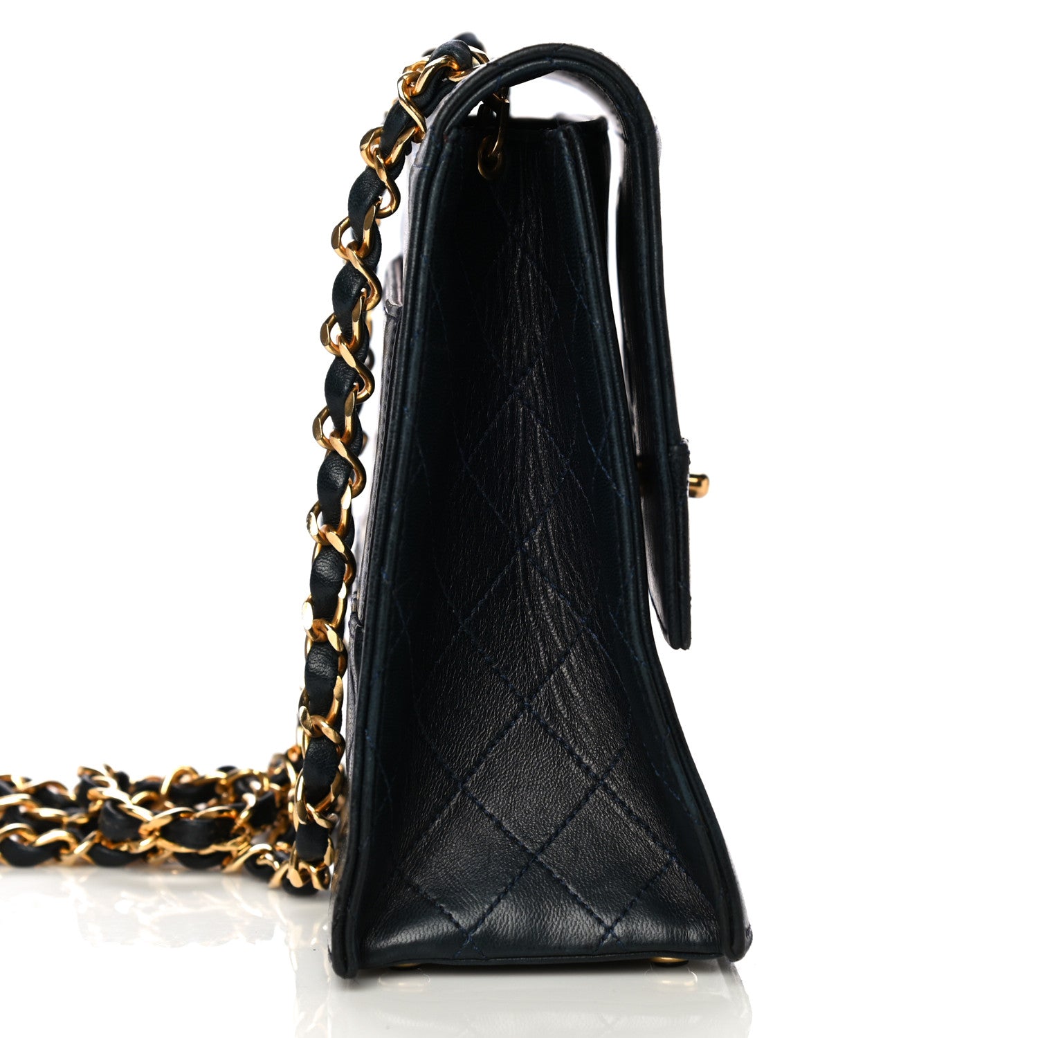 Chanel Lambskin Quilted Jumbo Single Flap Black 12 of 24