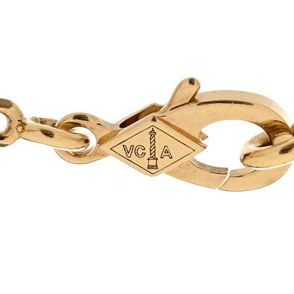 Van Cleef & Arpels VAN CLEEF & ARPELS 18K Yellow Gold Mother of Pearl 5 Motifs Vintage Alhambra Bracelet 3 of 6