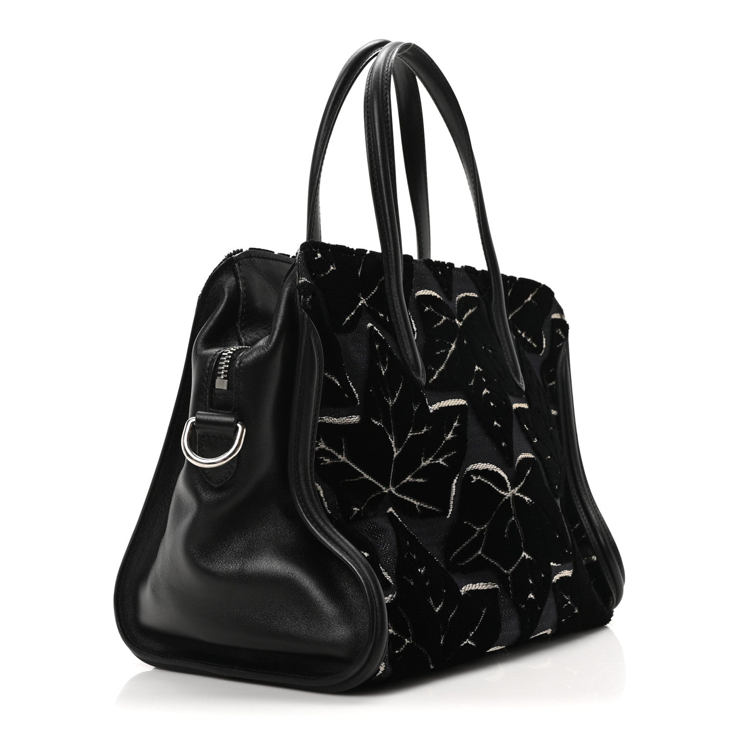 Alexander McQueen Velvet Shopper Tote Black 3 of 9